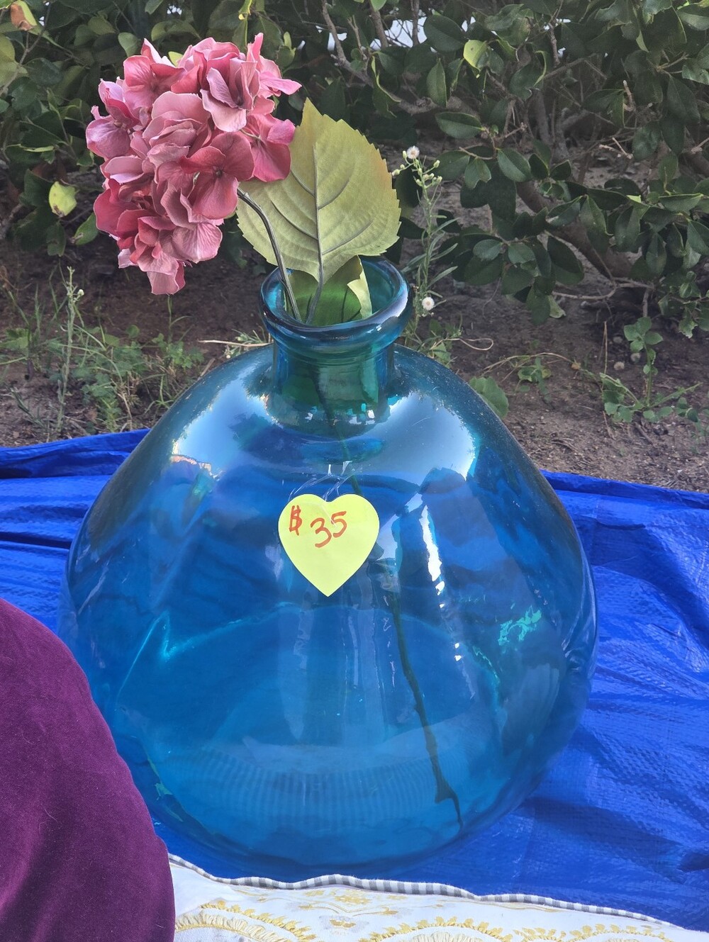 Blue Glass Vase